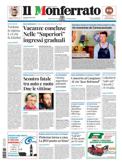 Il Monferrato - Edizione 64 del 31/08/2021